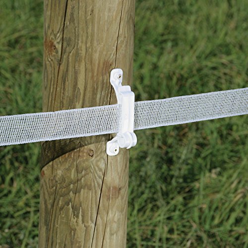 Red Snapâ€™r WPT25WPS White Polytape Post Insulator with Screws