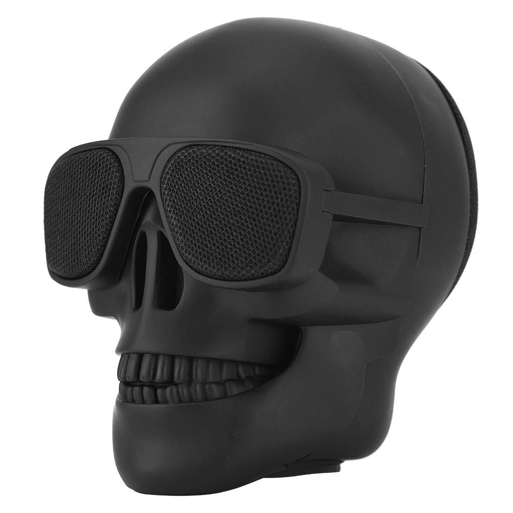 Ruiqas Bluetooth Speaker Skull Head Shaped Speaker Portable Mini Wireless Speaker Bluetooth Stereo Voice Box