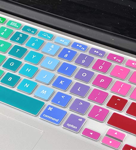 KEC Keyboard Cover Skin for MacBook Air 13", Old Pro 13", 15", 17" (w/or w/Out Retina Display, -2015) and iMac (Colorful Space) - Thumbnail 2
