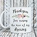 Mother of the groom gift - Thank you for raising the man of my dreams mug
