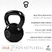 Kettlebell Weights Cast Iron by Day 1 Fitness – 30 Pounds - Ballistic Exercise, Core Strength, Functional Fitness, and Weight Training Set - Free Weight, Equipment, Accessories
