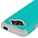 J3 Case, Express Prime Case, LK [Shock Absorption] Hybrid Armor Defender Protective Case Cover for Samsung Galaxy J3 / Express Prime (Teal)