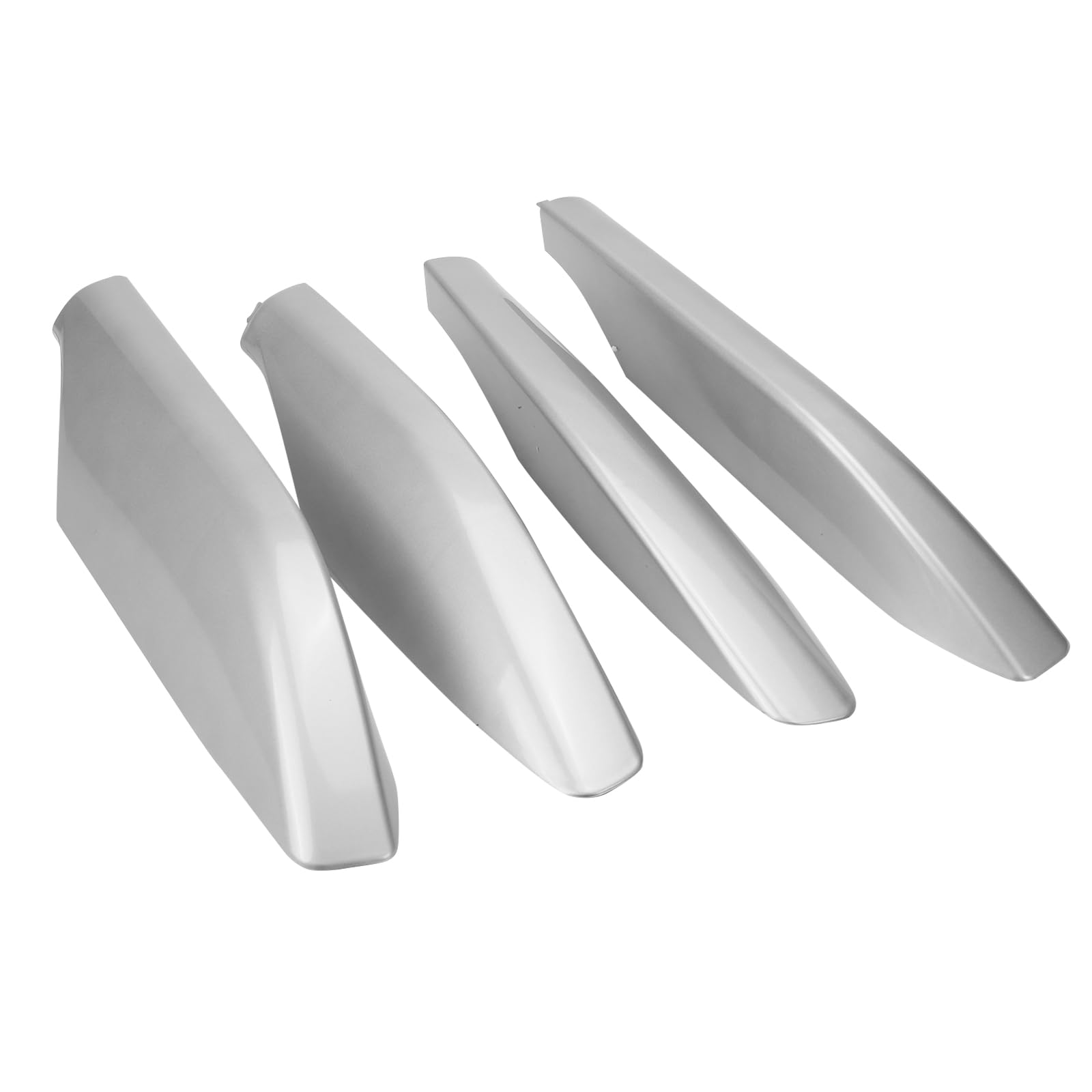 Photo 1 of 4 Pcs Roof Rack Rail Leg End Cover Shell Compatible with Toyota Land Cruiser Prado 120 Lexus GX470 2003-2009, Top Side Roof Luggage Cargo Rack Rail End Cover Cap Shell Trim, Replaces OE# (Silver)
