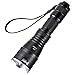 LED Flashlight WUBEN Waterproof 1200 Lumens CREE LED Rechargeable (18650 Battery Included) and Zoom Maximum Spotlight and Floodlight LT35 LED 5 Light Mode Black (Black)
