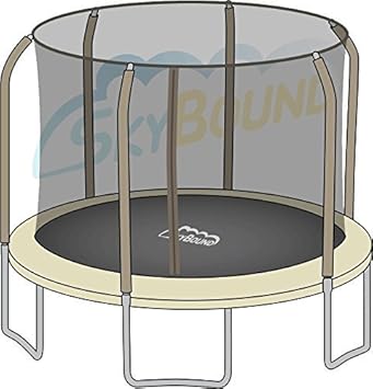Net for 14ft Trampoline Enclosure using 6 Poles and Sleeves by Sportspower