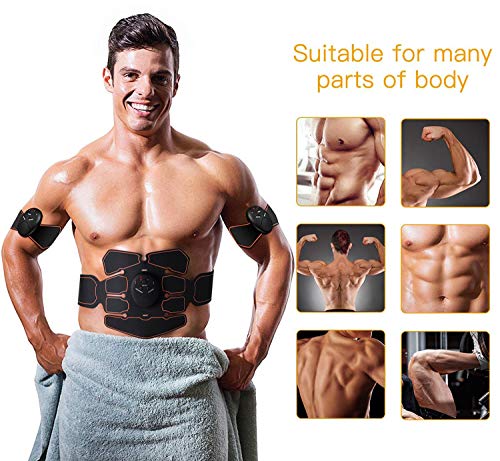 Abs Stimulator, Muscle Toner - Abs Stimulating Belt- Abdominal Toner- Training Device for Muscles- Wireless Portable to-Go Gym Device- Muscle Sculpting at Home- Fitness Equipment for at-Home Workouts
