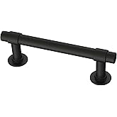 Franklin Brass Francisco (10-Pack) Cabinet Handles 3" Hole Center Pulls | Matte Black Hardware Kitchen Door, Drawers, Dresser