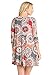 Junky Closet Women's Comfy Casual Tunic Top Dresses 2017 (Large, D7659HY Burgundy Grey)