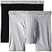Fruit of the Loom Men's Big Man Black/Gray Boxer Brief(Pack of 2), Assorted, 3XB/50-52