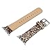 Kobwa 38mm Watch Band for Apple Watch, Nightclub Shiny Glitter Bling Luxury PU Leather Iwatch Band Wristwatch Bracelet Belt Replacement Strap for Apple Watch