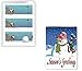 Box Set of Golf Christmas Card Variety Pack 24 Cards & Envelopes - Funny Holiday Golf Cards