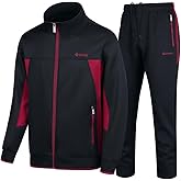 Guanzizai Men's Casual Tracksuit Long Sleeve Sweatsuit Athletic Set Full Zip Running Jogging Sports Jacket and Pants