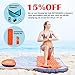 LATTCURE Sleeping Bag, Comfort Portable Lightweight Envelope Sleeping Bag with Compression Sack for Camping,Hiking,Backpacking,Traveling and Other Outdoor Activities -Single,Orange+Grey,(75