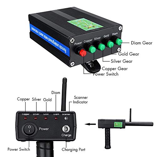 YOUNGFLY Pro Handhold Antenna Metal Gold Detector Searcher Finder 1000 Meters Silver Gem Scanner Dual Probe Depth Underground Tracker US-Plug - Thumbnail 3
