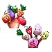 Acetoy Finger Puppet Set, Fruits and Vegetables Soft Finger Puppets Educational Toys for Baby Story Time, Shows, Playtime, Schools