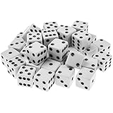 Handy Basics 100 Pack Standard Game Dice 16mm (White)