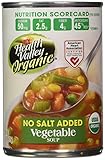 Health Valley Vegetable Soup No Salt Added, 15 Ounce Cans (Pack of 12)
