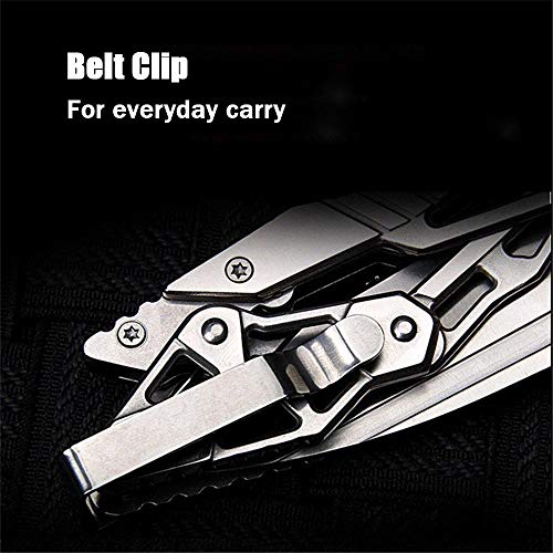Speedy Panther Outdoor Folding Knife High Hardness Cutting Tool Portable Survival Camping Hunting Knife (White)