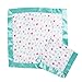 Aden by aden + anais Issie Security Blanket; Super Soft 100% Cotton Muslin; Satin Trim; 2-Pack; Summer Soiree