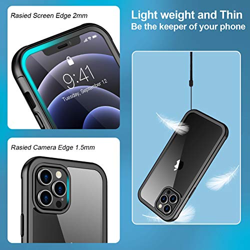Temdan for Samsung Galaxy S22 Ultra Case Waterproof, Built in Screen