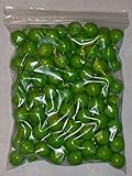 Dubble Bubble Green Apple 24mm Gumballs 1 Inch, 2 Pounds Approximately 110 Gum Balls. Includes a Free 4oz Sample Bag of Amish Country Popcorn
