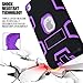 TabPow Case for iPad Mini 2nd,3rd,4th,5th Gen, Kidsproof Tablet Cover with Shoulder Strap and Stand, Hand Grip, Pencil Holder - Purple Teal