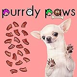 40-Pack RUBY RED GLITTER Soft Nail Caps For Dog Claws * Purrdy Paws Brand (XX-Large)