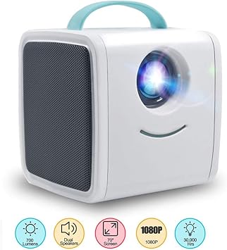 Amazon.com: Mini proyector Q2 700 lúmenes, regalo para niños ...