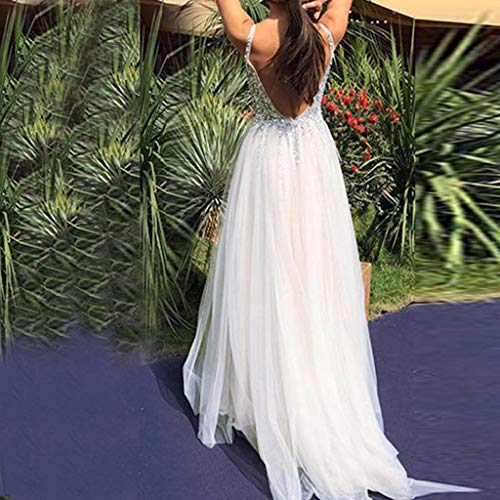 2 QIQIU+Sleeveless+Wedding+Elegant+Dresses