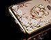 ikasus iPhone 6 Plus Case,iPhone 6S Plus Case, [Glitter Crystal Plating Butterfly Floral] Luxury Bling Diamond Rhinestone Clear TPU Case for iPhone 6/6S Plus 5.5