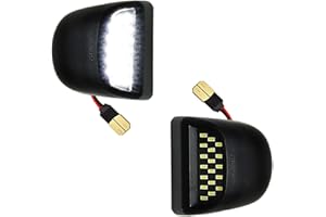 KANUOC Silverado License Plate Light Led Lamp for Chevy Traverse Avalanche Tahoe Chevrolet Suburban 1500 2500 Cadillac Escalade GMC Yukon XL, Full Led Rear License Plate Lights, Pack of 2