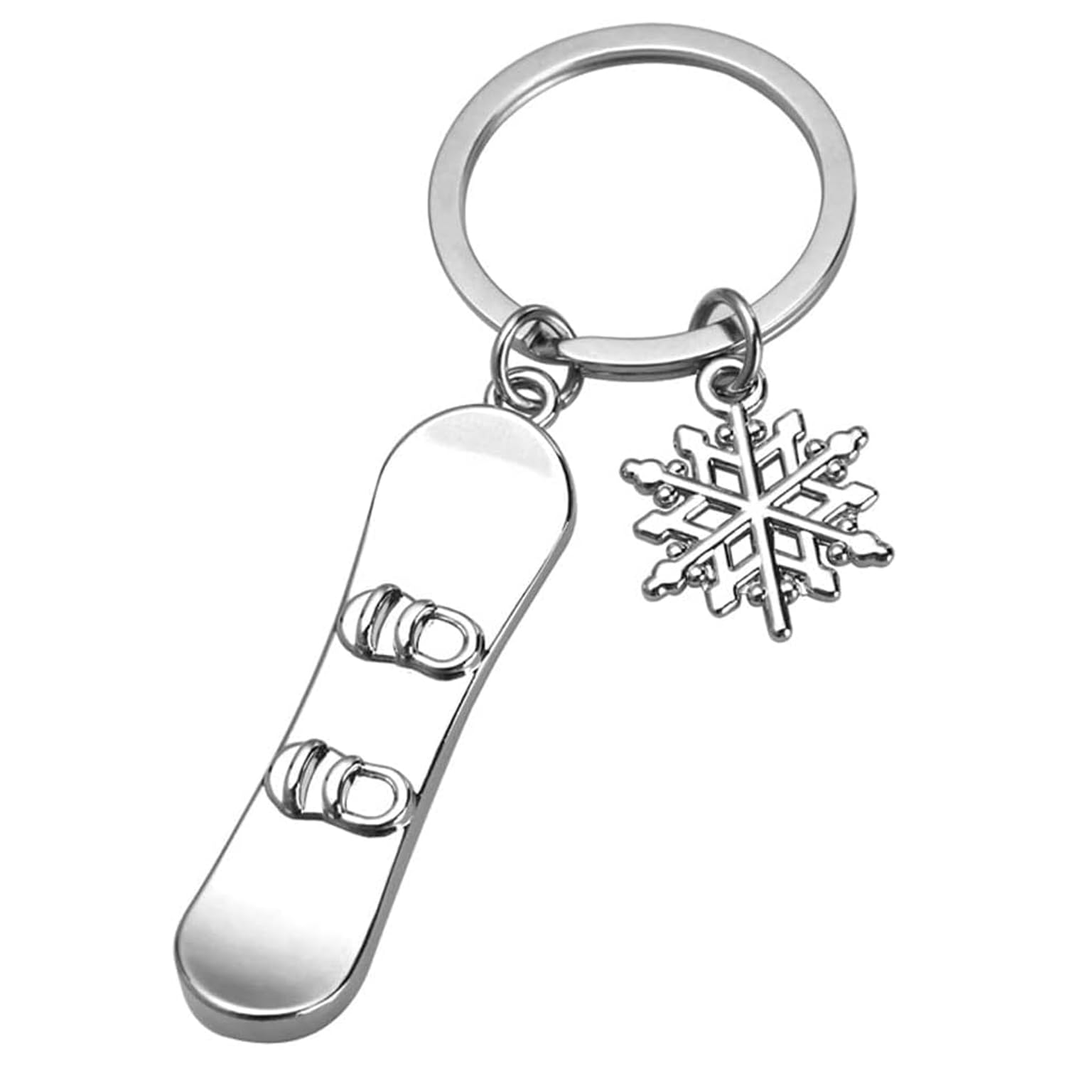 ARFUKA Keyring Snowboard Pendant Keychain Metal Key Ring Charm Jewellery Christmas Birthday Gift Keyrings Key Chain Key Ring Holder for Men and Women