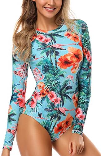AXESEA Womens Long Sleeve Rash Guard UV 