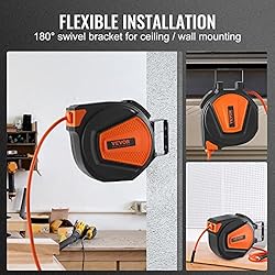 VEVOR Retractable Air Hose Reel, 3/8 IN x 50 FT
