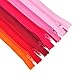 Mandala Crafts 100 PCs Nylon Zippers for Sewing Assorted 7 Inch - Colorful Zippers Replacement Sewing Supplies in Bulk for Tailor, Clothing Repair, and DIY Projects