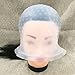 Highlighting Silicone Cap with Hook, Amariver Reusable Hair Color Salon Dye Silicone Caps with Metal Hook Needle Frosting Tipping Tools for Dyeing Highlighting Hair, White