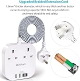 Addtam Power Strip Extension 4 USB-C/USB-A 2 AC Outlets 1.6m Braided Cord view 4