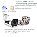 WiFi Camera Outdoor, SDETER IP Security Cameras, 720P HD Two-Way Audio Waterproof Bullet Cam with Cloud Service Motion Detection for Indoor Outdoor, 128GB Micro SD Card Support