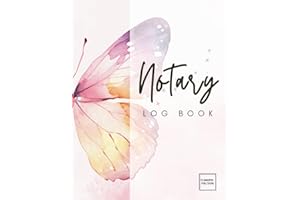 Notary Log Book: Public Notary Journal for Notarial Acts | 200 Entries for Signing Agents and Notaries | Aesthetic Pink Cover for Women