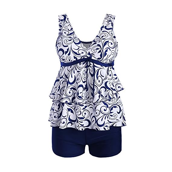 MISYAA-Tankini-Swimsuits-for-Women-Two-Piece-Plus-Size-Tankini-Gothic-Floral-Bikini-Retro-Bathing-Suit-Womens-Swimwears-Blue