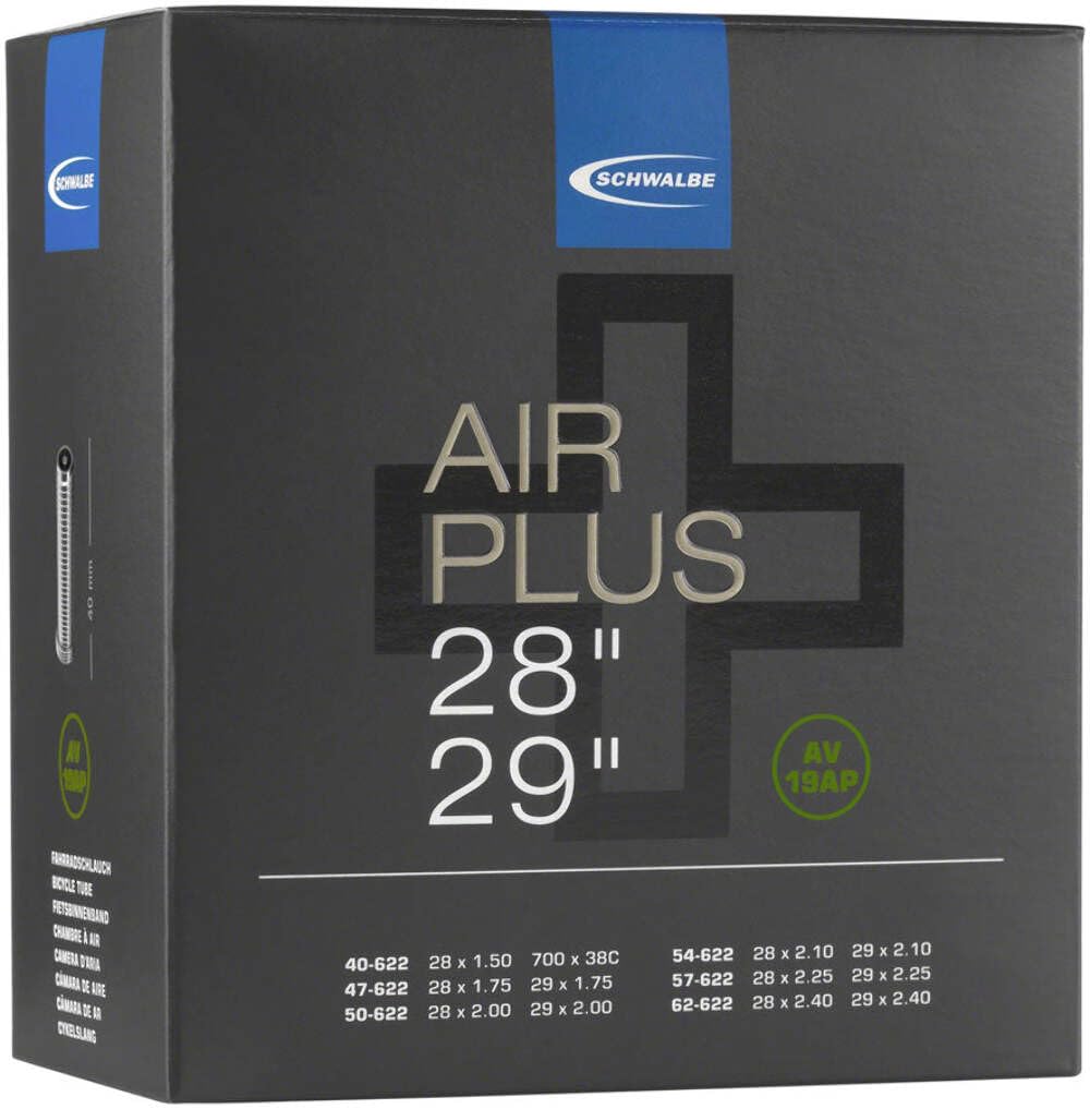 Schwalbe AV 19AP Air Plus Tube AV 40 mm, schwarz 40mm