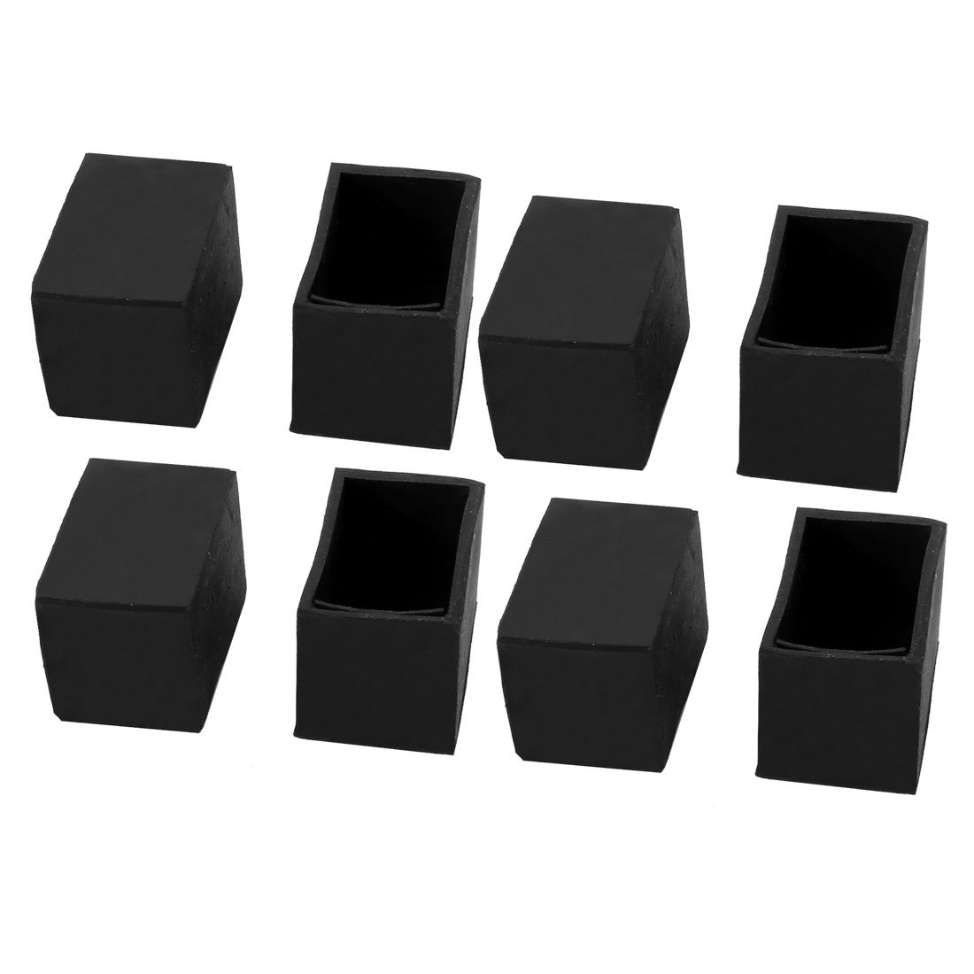 sourcingmap 20mmx30mm Rubber Chair Leg Floor Protectors Table Feet Tips Covers Caps 8pcs