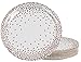 Juvale 48-Pack Rose Gold Paper Plates, Party Supplies for Appetizer, Lunch, Dinner, and Dessert, 9 Inches in Diameter