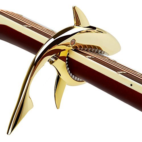 Kapodaster Gitarrenzubehör Hai capo Zink Federkraft Schutz für Ihre Gitarre(gelb)