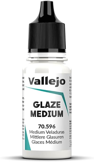 Vallejo Medium Veladuras Clear 18 ml Acrylic Medium for Glazing and Layering