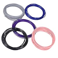 3D Pen Filament Refills (5 Unique Colors 20 Feet), Ezgogo 2019 Christmas 3D Printer Printing Pen Filaments PLA 1.75mm Refills for 3D Drawing Pens