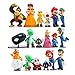 28 Piece Super Mario Bros Super Mary Princess, Turtle, Mushroom, Orangutan , Super Mario Action Figures, 2