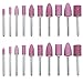 NIUPIKA Abrasive Wheels Polishing Bits Grinding Stone Bit Rotary Tool Accessories Drill Grinder Bit Kit 3mm Mandrel 20 Pieces