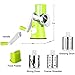 Vegetable Mandoline Chopper, Upintek Round Mandoline Slicer Vegetable Fruit Cheese Shredder Grater Grinder Salad Cutter with 3 Interchanging Ultra Sharp Cylinders Stainless Steel Drums -Green