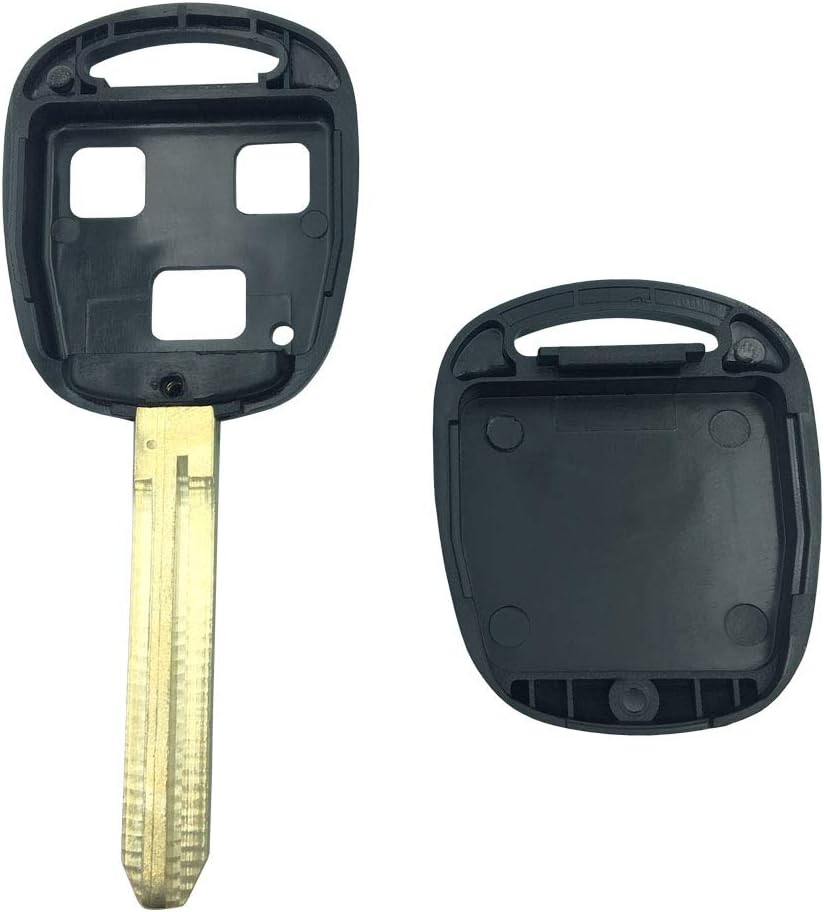 Amazon Com New Uncut Key Case Shell For Toyota Land Cruiser Prado Camry Highlander Rav4 Matrix Remote Key Replacement Key Blank Car Electronics